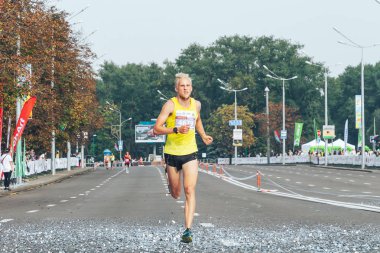 9 Eylül 2018 Minsk Belarus Yarı Maraton Minsk 2018