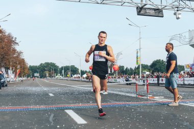 9 Eylül 2018 Minsk Belarus Yarı Maraton Minsk 2018