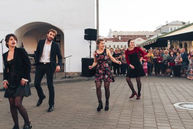 25 Mayıs 2019 Minsk Belarus Caddesi Şenlikleri