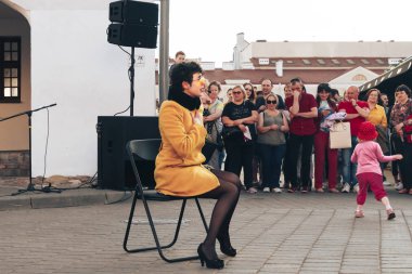 25 Mayıs 2019 Minsk Belarus Caddesi Şenlikleri