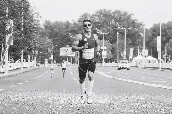 9. září 2018 Minsk Bělorusko Half Marathon Minsk 2018 Běh ve městě — Stock fotografie