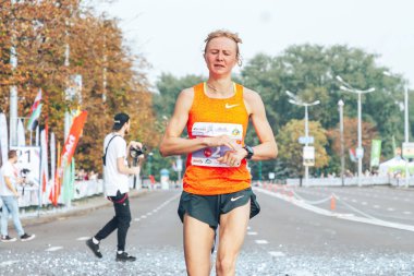 9 Eylül 2018 Minsk Belarus Yarı Maraton Minsk 2018