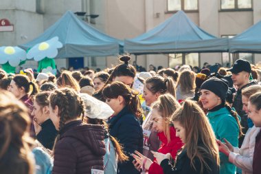 8 Mart 2019, Minsk Belarus Yarışı Kadınlar Günü onuruna 8 Mart