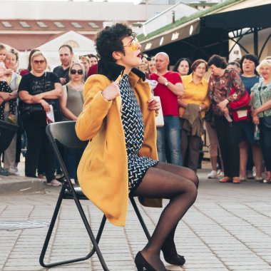 25 Mayıs 2019 Minsk Belarus Caddesi Şenlikleri