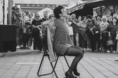 25 Mayıs 2019 Minsk Belarus Caddesi Şenlikleri