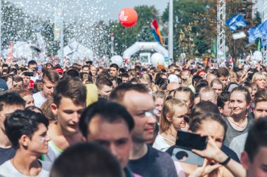 9 Eylül 2018 Minsk Belarus Yarı Maraton Minsk 2018