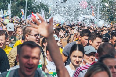 9 Eylül 2018 Minsk Belarus Yarı Maraton Minsk 2018