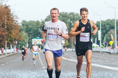 9 Eylül 2018 Minsk Belarus Yarı Maraton Minsk 2018