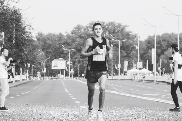 9. září 2018 Minsk Bělorusko Half Marathon Minsk 2018 Běh ve městě — Stock fotografie