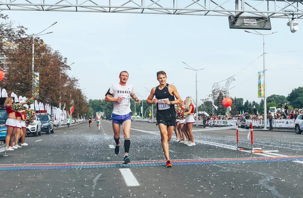 9 Eylül 2018 Minsk Belarus Yarı Maraton Minsk 2018