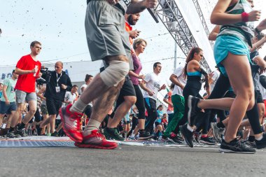 9 Eylül 2018 Minsk Belarus Yarı Maraton Minsk 2018