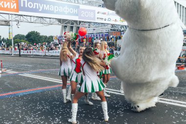 9 Eylül 2018 Minsk Belarus Yarı Maraton Minsk 2018