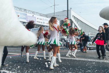 9 Eylül 2018 Minsk Belarus Yarı Maraton Minsk 2018