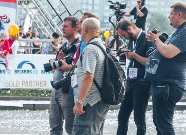 9 Eylül 2018 Minsk Belarus Yarı Maraton Minsk 2018