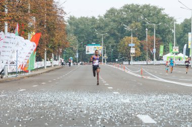 9 Eylül 2018 Minsk Belarus Yarı Maraton Minsk 2018