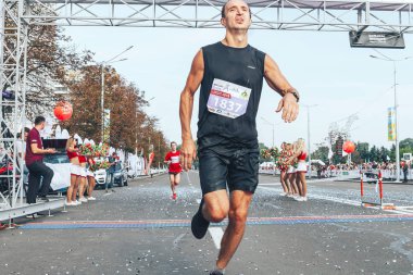 9 Eylül 2018 Minsk Belarus Yarı Maraton Minsk 2018