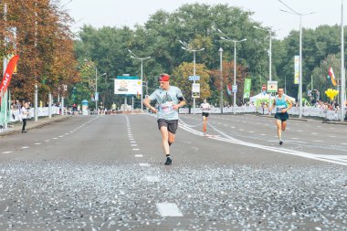 9 Eylül 2018 Minsk Belarus Yarı Maraton Minsk 2018