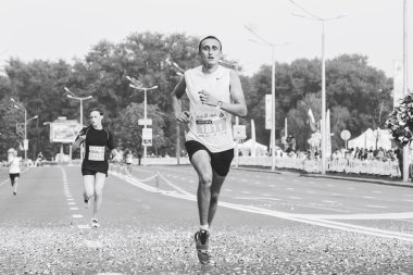 9 Eylül 2018 Minsk Belarus Yarı Maraton Minsk 2018