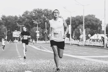 9 Eylül 2018 Minsk Belarus Yarı Maraton Minsk 2018