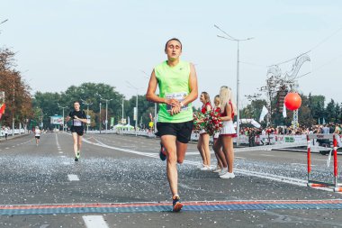 9 Eylül 2018 Minsk Belarus Yarı Maraton Minsk 2018