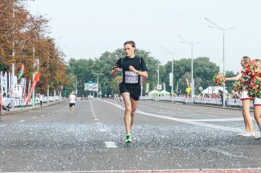 9 Eylül 2018 Minsk Belarus Yarı Maraton Minsk 2018