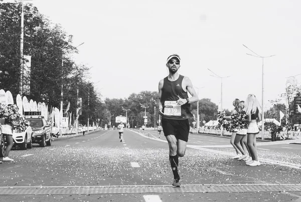 9. září 2018 Minsk Bělorusko Half Marathon Minsk 2018 Běh ve městě — Stock fotografie