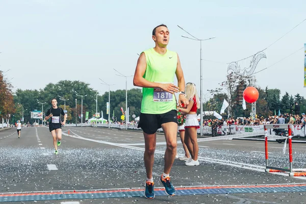 Settembre 9, 2018 Minsk Bielorussia Mezza Maratona Minsk 2018 Correre in città — Foto Stock