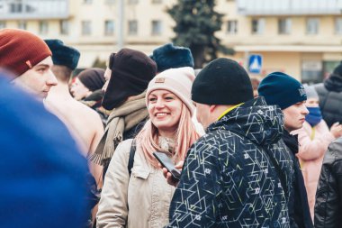 23 Şubat 2019 Minsk Belarus 23 Şubat bayramı onuruna gerçek erkekler yarışı