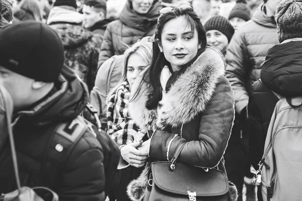 23 Şubat 2019 Minsk Belarus 23 Şubat bayramı onuruna gerçek erkekler yarışı