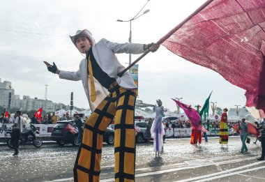 9 Eylül 2018 Minsk Belarus Yarı Maraton Minsk 2018