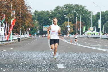 9 Eylül 2018 Minsk Belarus Yarı Maraton Minsk 2018