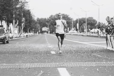 9 Eylül 2018 Minsk Belarus Yarı Maraton Minsk 2018