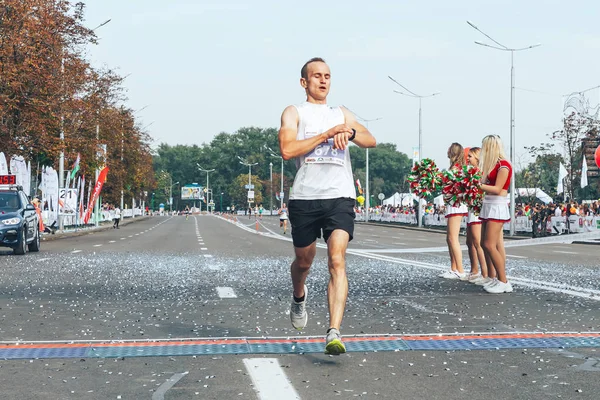 9 Eylül 2018 Minsk Belarus Yarı Maraton Minsk 2018