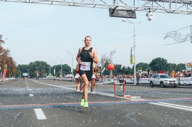 9 Eylül 2018 Minsk Belarus Yarı Maraton Minsk 2018