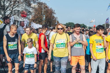 9 Eylül 2018 Minsk Belarus Yarı Maraton Minsk 2018