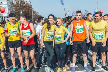 9 Eylül 2018 Minsk Belarus Yarı Maraton Minsk 2018