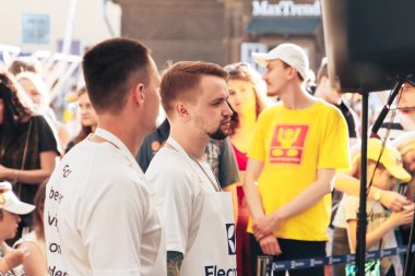 1 Haziran 2019 Minsk Belarus Festivali İsveç kültürü gününde