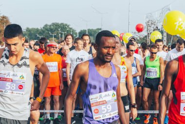 9 Eylül 2018 Minsk Belarus Yarı Maraton Minsk 2018