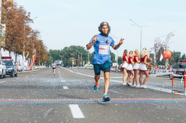 9 Eylül 2018 Minsk Belarus Yarı Maraton Minsk 2018