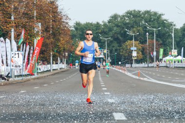 9 Eylül 2018 Minsk Belarus Yarı Maraton Minsk 2018