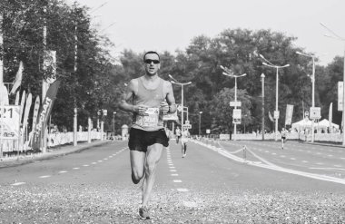 9 Eylül 2018 Minsk Belarus Yarı Maraton Minsk 2018