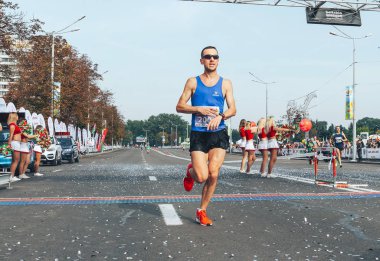 9 Eylül 2018 Minsk Belarus Yarı Maraton Minsk 2018