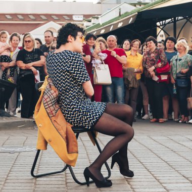 25 Mayıs 2019 Minsk Belarus Caddesi Şenlikleri