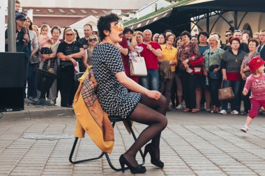 25 Mayıs 2019 Minsk Belarus Caddesi Şenlikleri