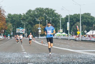 9 Eylül 2018 Minsk Belarus Yarı Maraton Minsk 2018