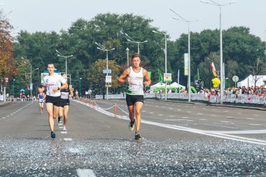 9 Eylül 2018 Minsk Belarus Yarı Maraton Minsk 2018