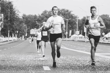 9 Eylül 2018 Minsk Belarus Yarı Maraton Minsk 2018