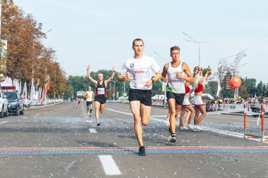 9 Eylül 2018 Minsk Belarus Yarı Maraton Minsk 2018
