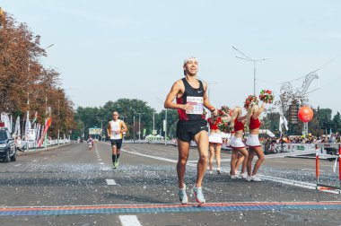 9 Eylül 2018 Minsk Belarus Yarı Maraton Minsk 2018