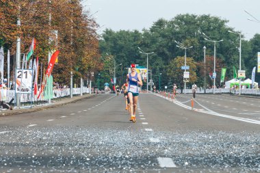 9 Eylül 2018 Minsk Belarus Yarı Maraton Minsk 2018